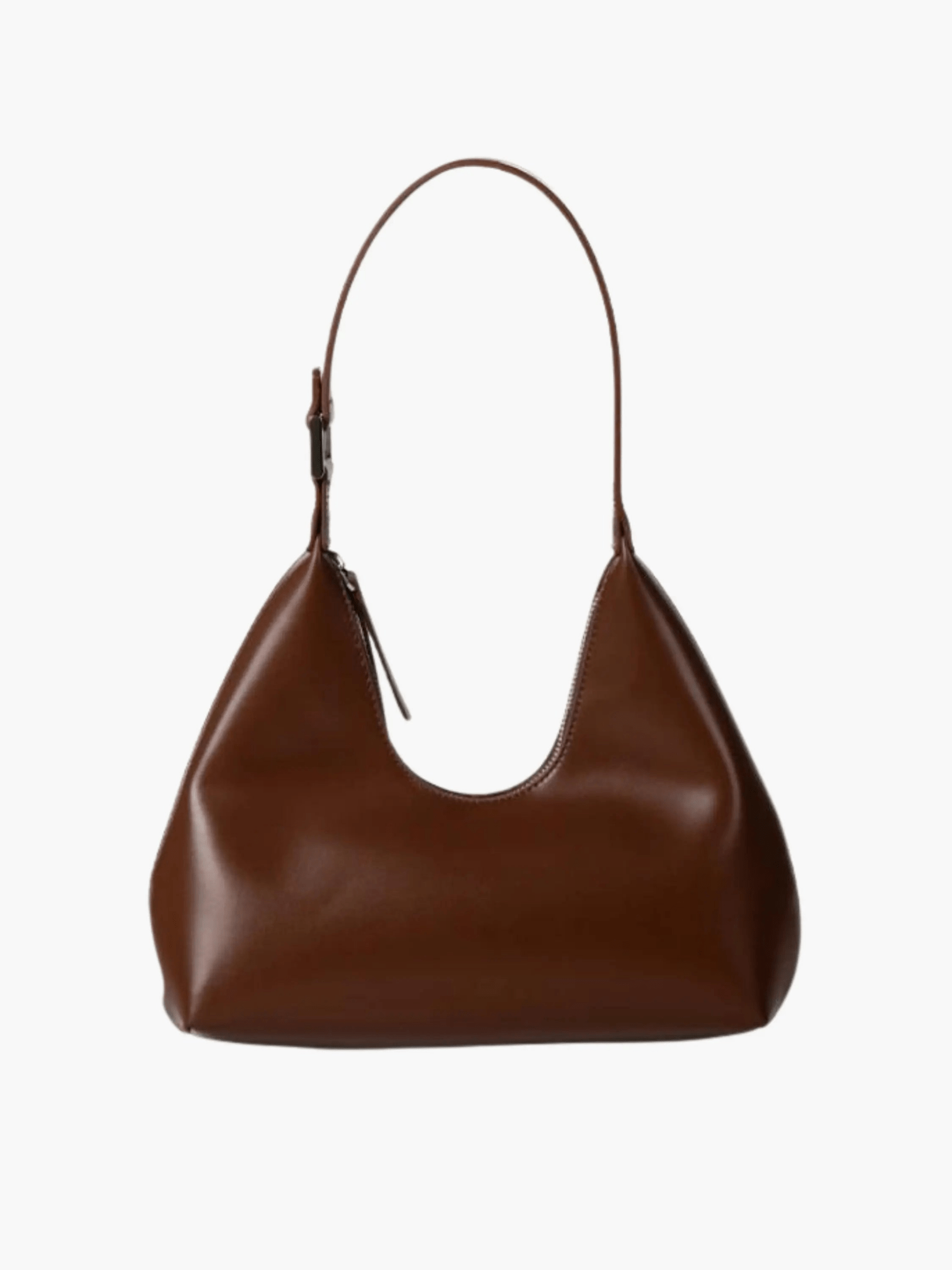 Selene | Luxe Black Leather Shoulder Bag – Sleek & Modern