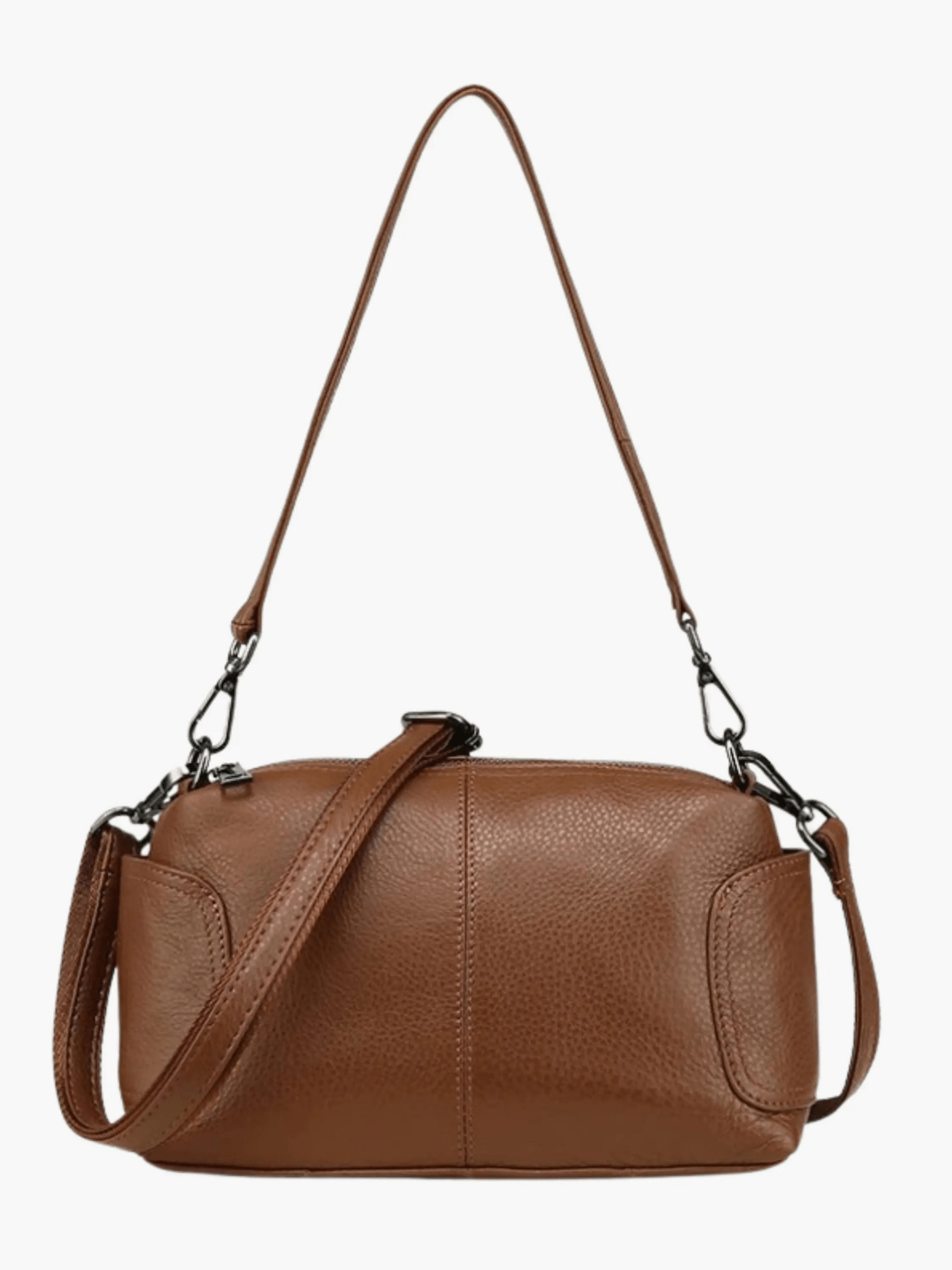 Margot | Luxe Brown Leather Crossbody Bag – Classic & Versatile