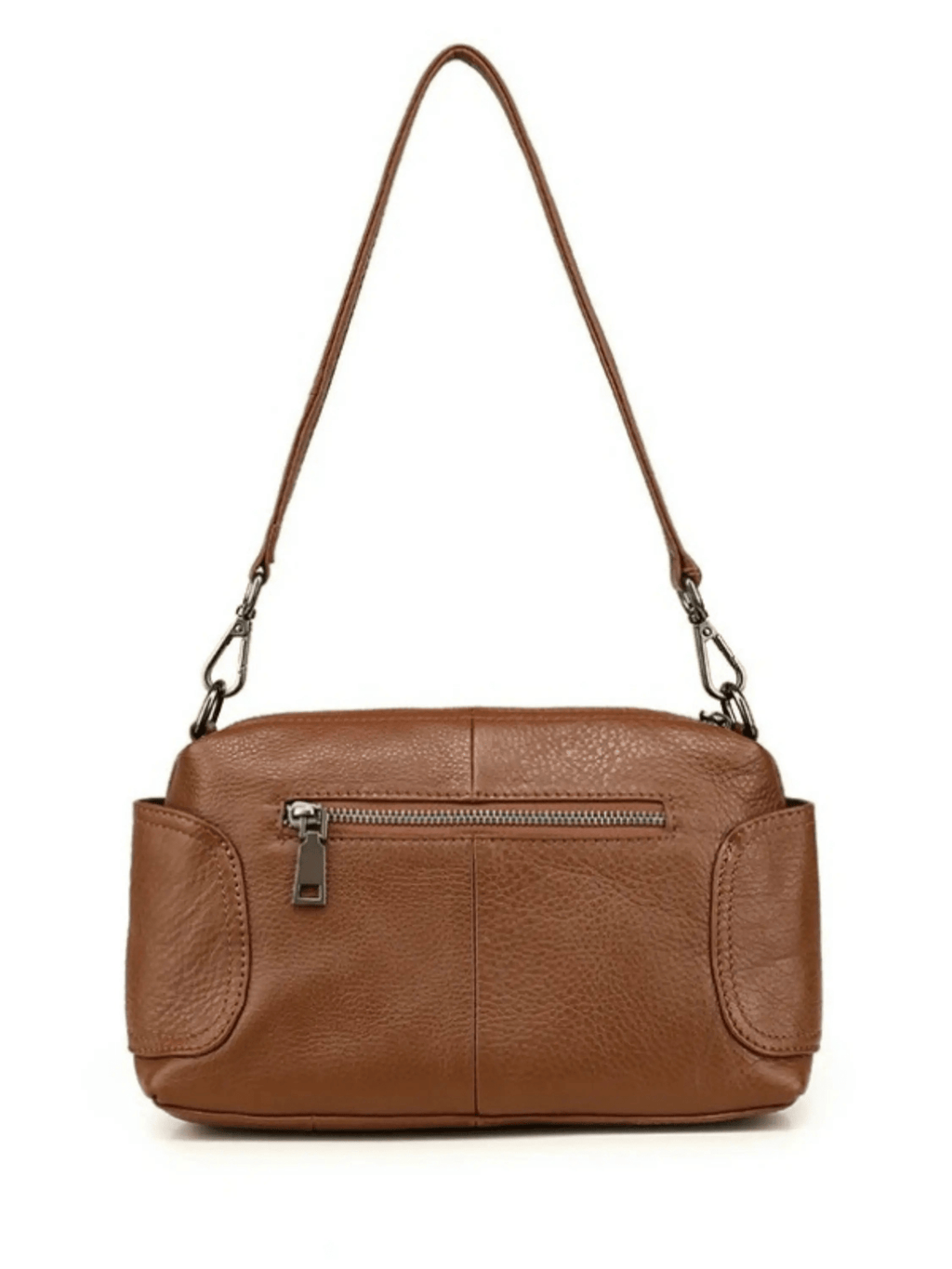 Margot | Luxe Brown Leather Crossbody Bag – Classic & Versatile