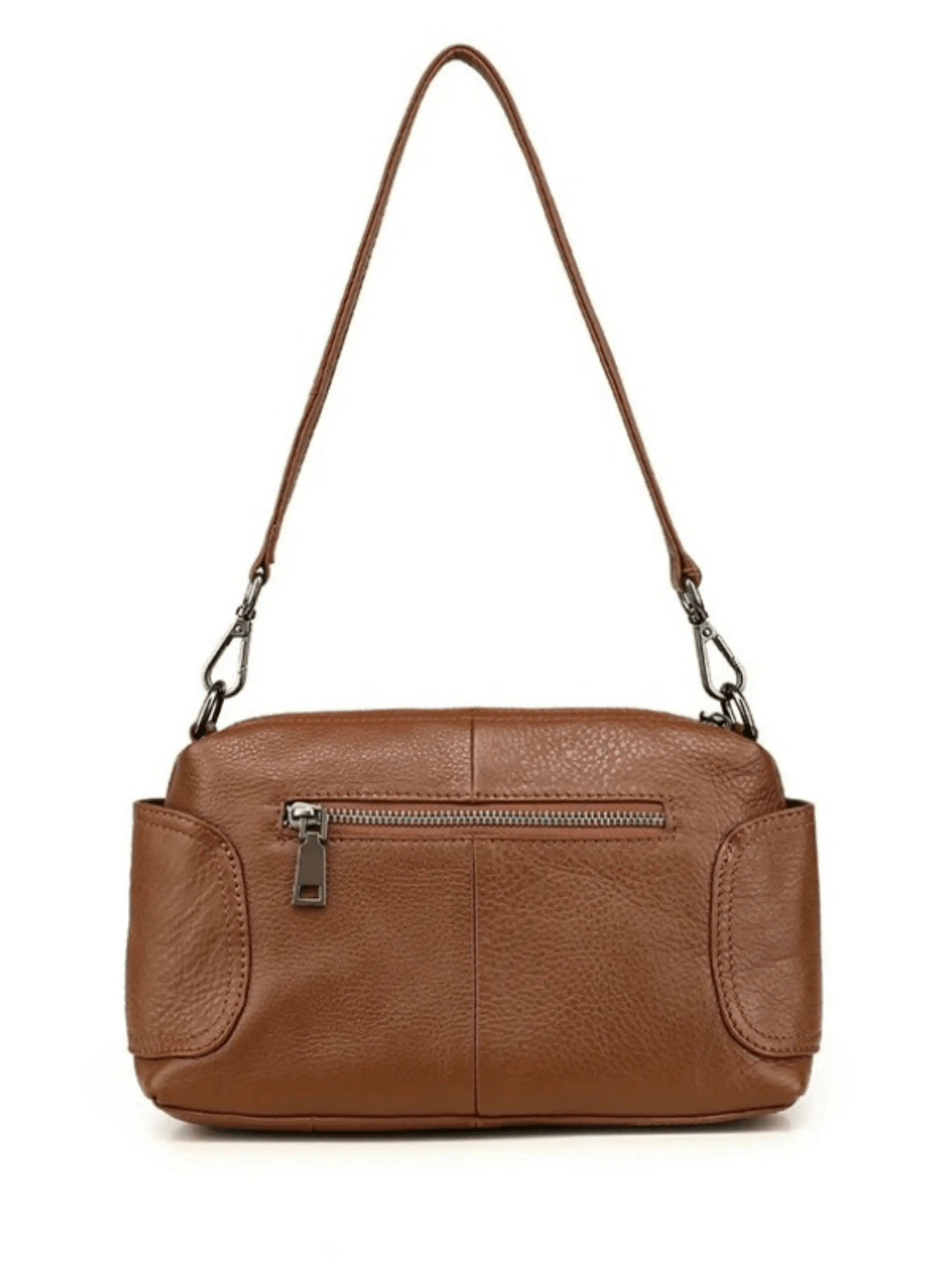 Margot | Luxe Brown Leather Crossbody Bag – Classic & Versatile