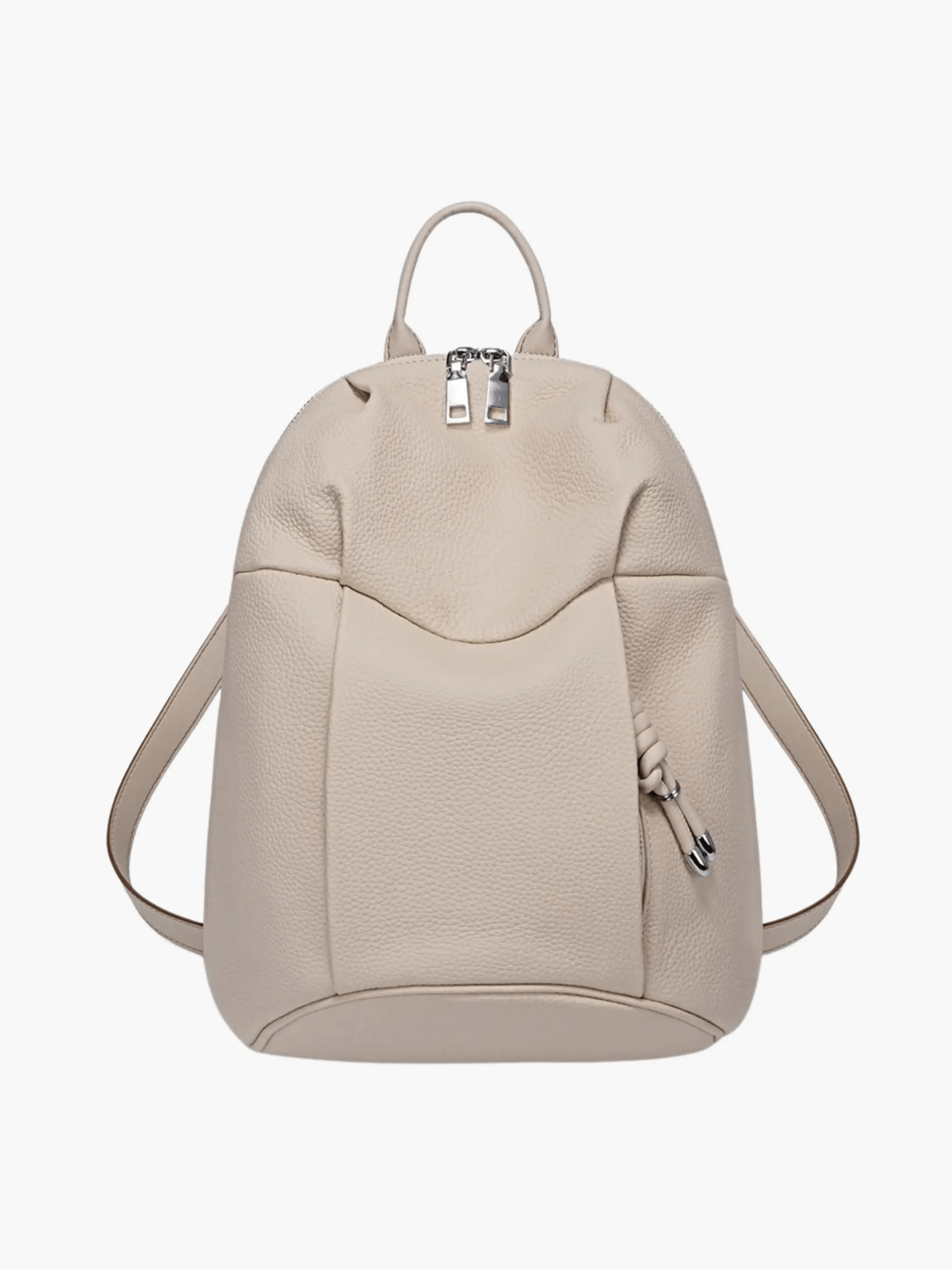 Sylaris | Blush Pink Leather Backpack – Effortless Elegance