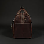 The Voyager Duffle - Brown Full-Grain Distressed Leather Duffle Bag