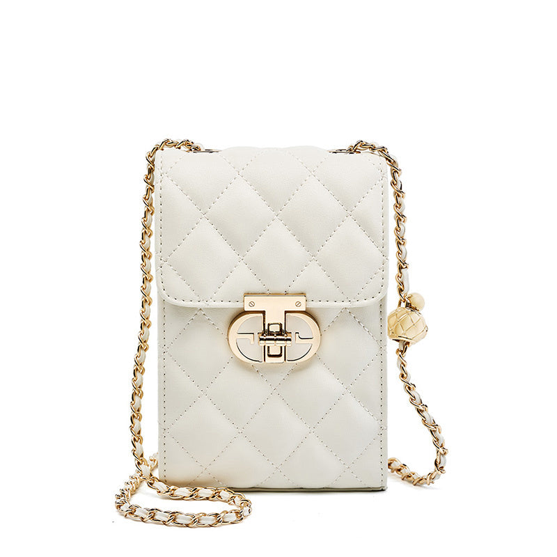 Delsia | Quilted Leather Crossbody Bag – Sophisticated & Timeless Design
